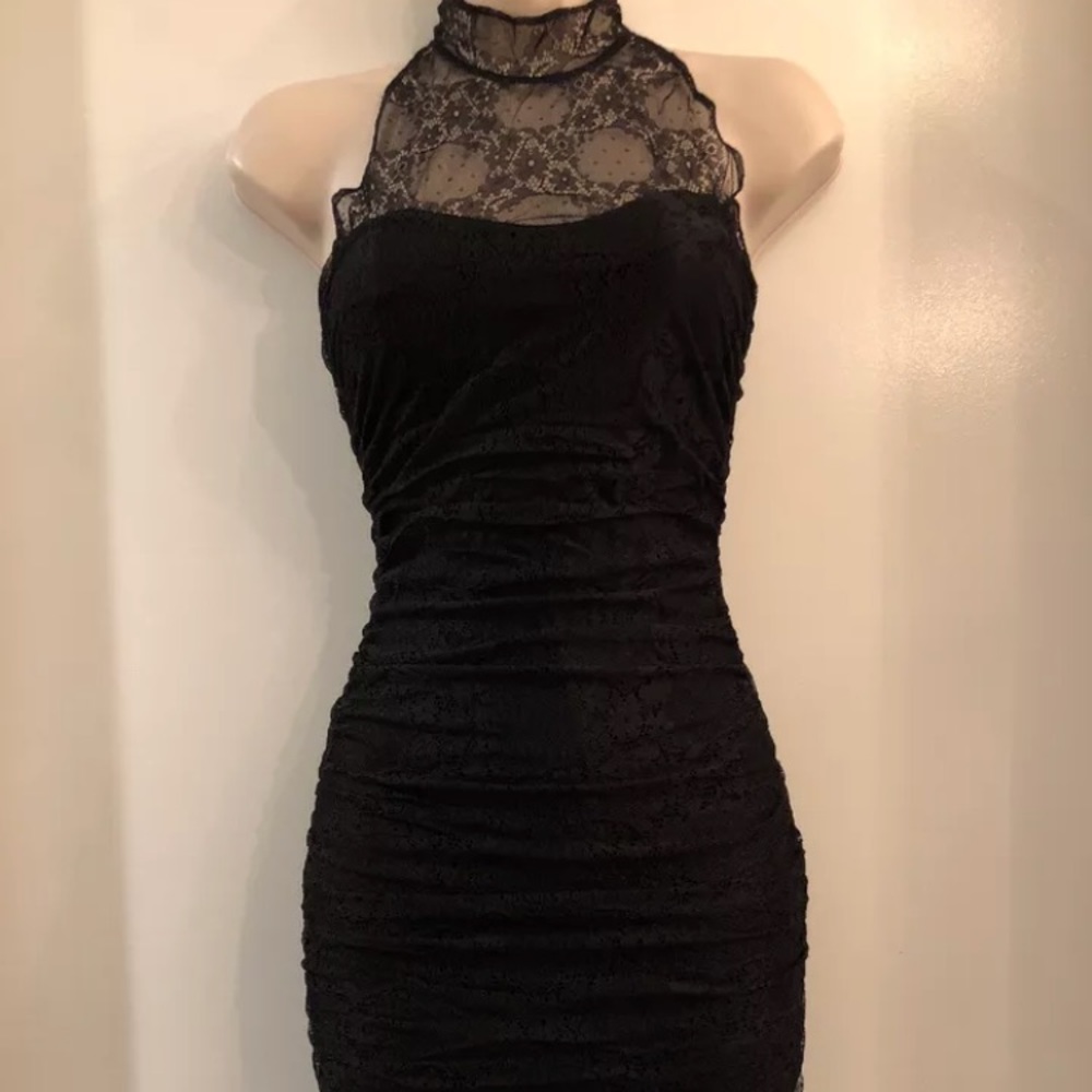 Lace black dress